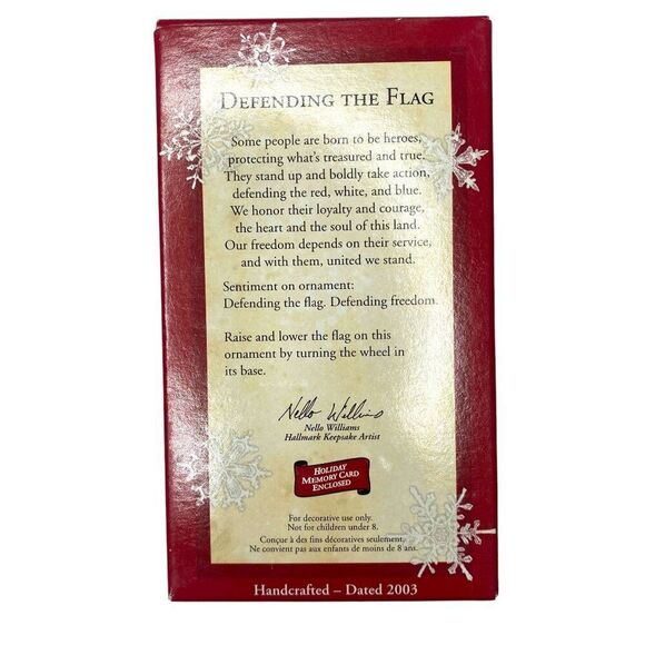 Defending the Flag Hallmark Keepsake Ornament 2003 - Picture 3 of 10